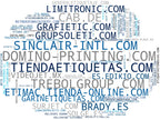 wordcloud de mercado impresoras de etiquetas, cintas de transferencia, impresoras de transferencia térmica
