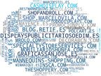 nube de conceptos expositores, soluciones merchandising, maniquíes