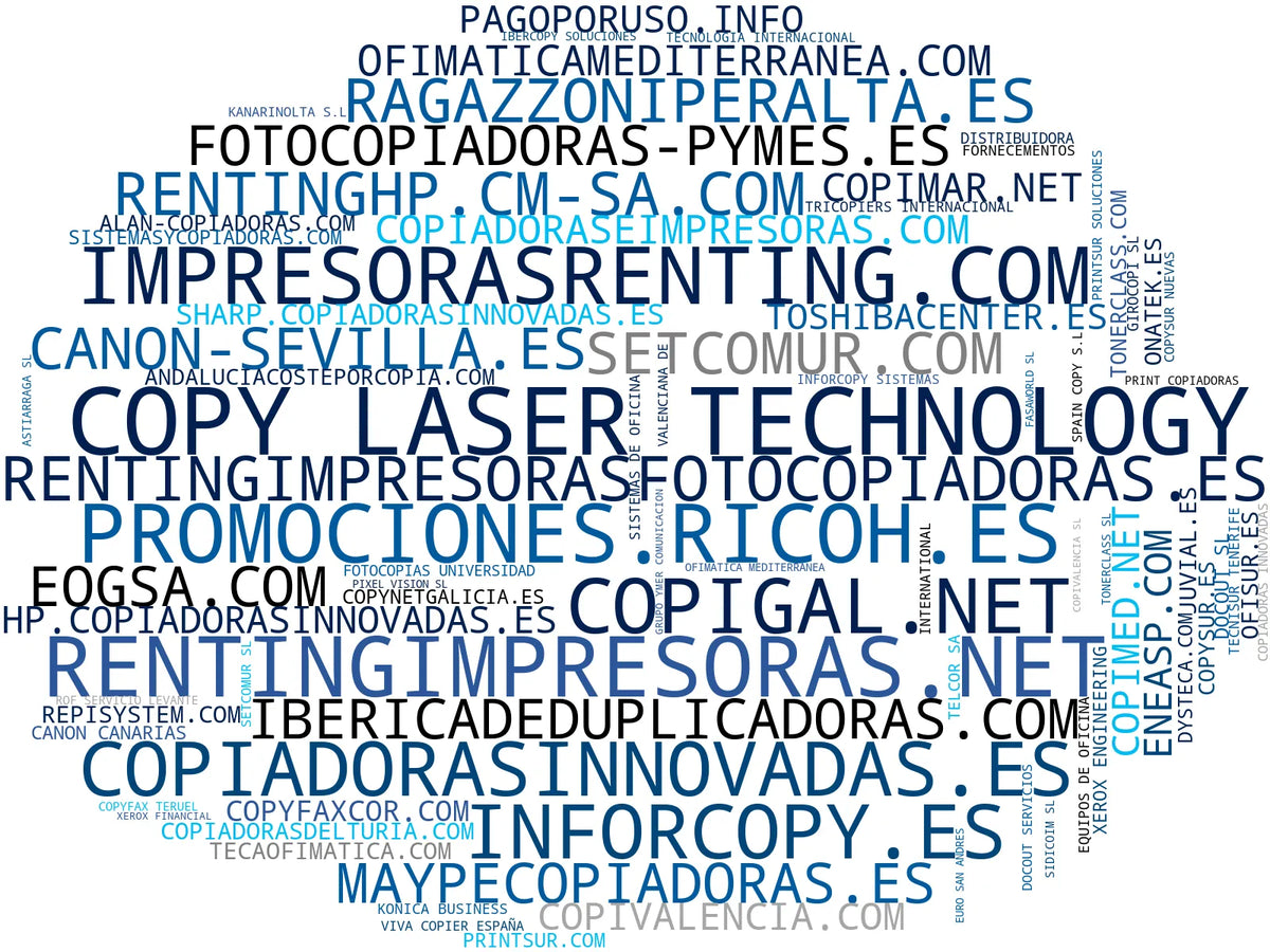 empresas mas grandes del nicho fotocopiadoras láser, consumibles de oficina, alquiler de impresoras