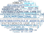 nube de conceptos investigación arqueológica, patrimonio industrial conservación, gestión patrimonio cultural