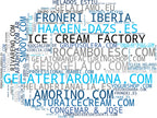 mapa de términos sorbetes naturales, mezclas gelato, yogur helado