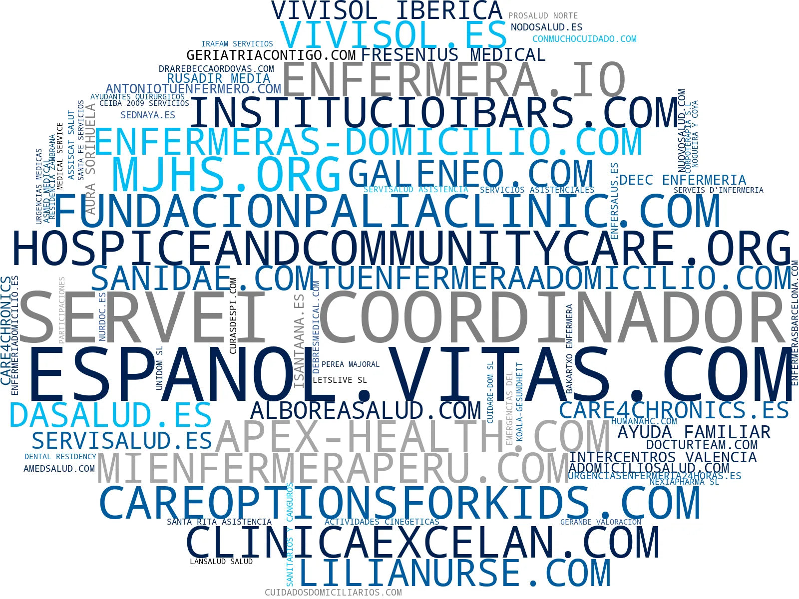 top competidores del nicho atención médica domicilio, visita médica domicilio, enfermería infantil domicilio