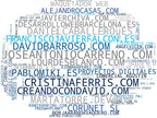 wordcloud de mercado desarrollo web, diseño gráfico, tienda online