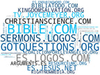 nube de conceptos artículos religiosos, lecturas bíblicas, podcasts cristianos