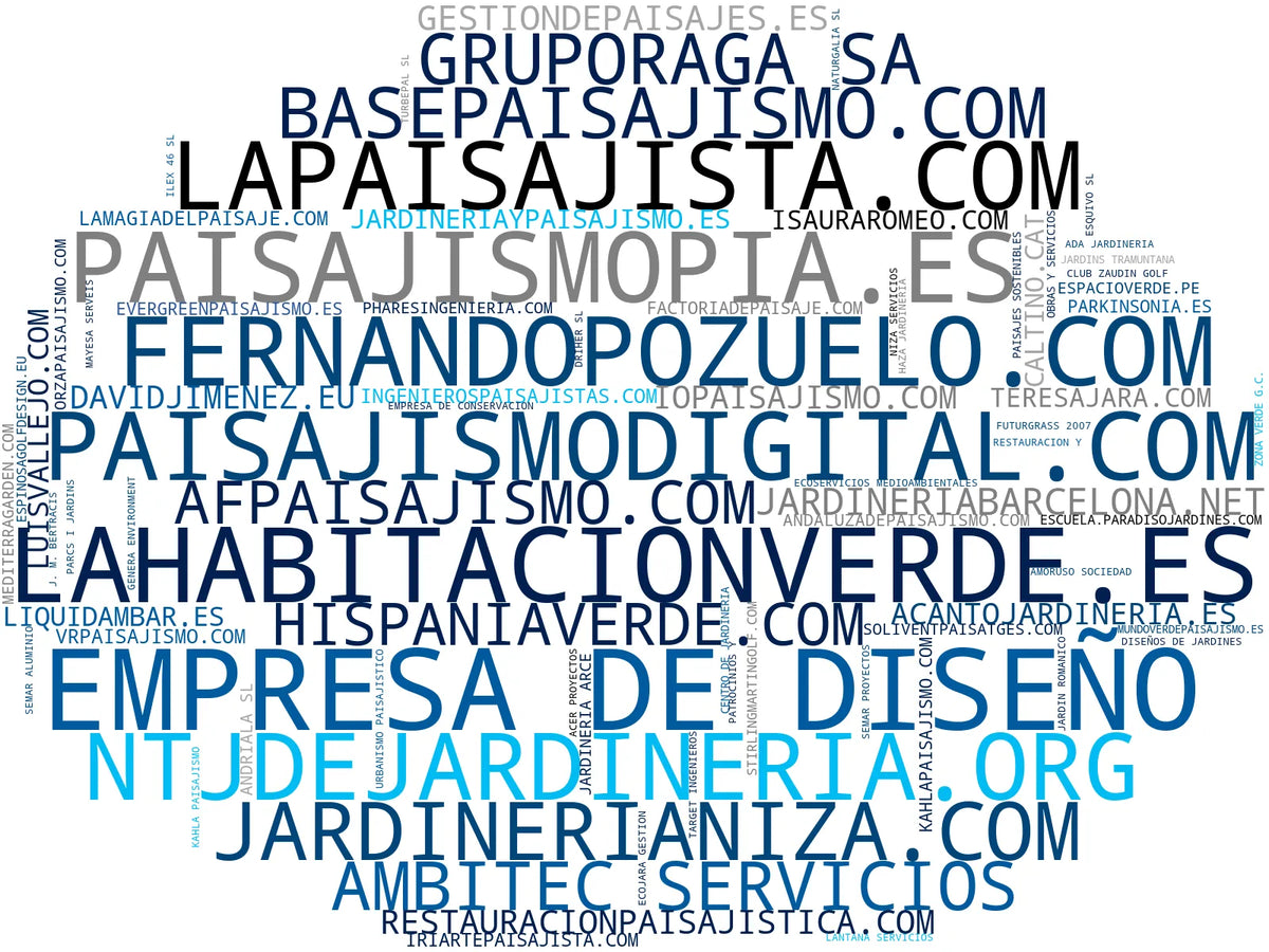 empresas españolas del sector mantenimiento de jardines, restauración paisajística, construcción de jardines