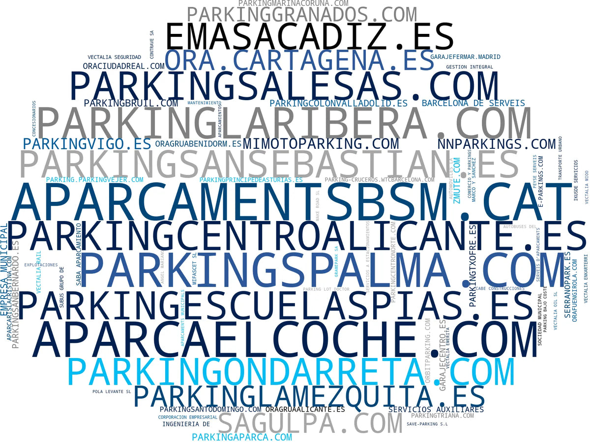 empresas mas grandes del nicho parking regulado, parking para caravanas, carga vehículo eléctrico