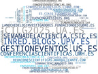 nube de conceptos talleres académicos, paneles temáticos, networking académico
