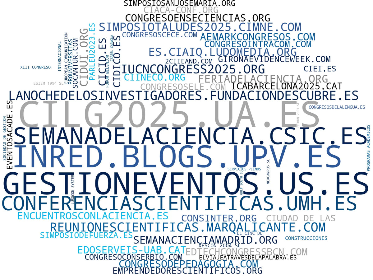 nube de conceptos talleres académicos, paneles temáticos, networking académico