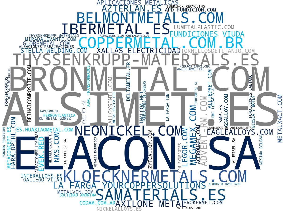 top competidores del nicho metales no ferrosos, plásticos de ingeniería, aleaciones especiales
