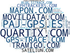 nube de conceptos rastreo satelital GPS, control de combustible, telemetría de camiones