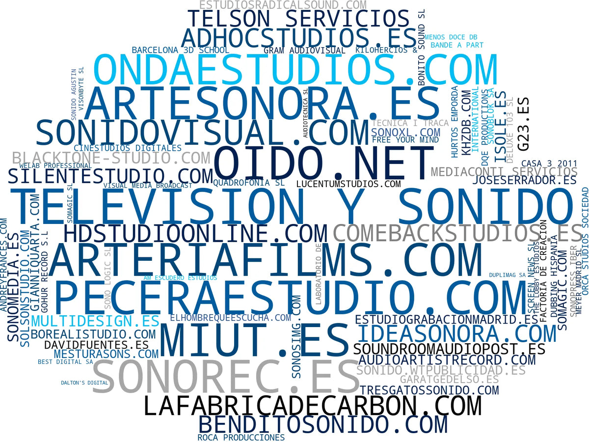 empresas mas grandes del nicho postproducción sonido, captura de sonido, diseño sonoro