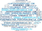 nube de conceptos ataúdes, software gestión funeraria, cremación ecológica