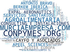 wordcloud de mercado formación profesional, capacitaciones empresariales, asesoría jurídica