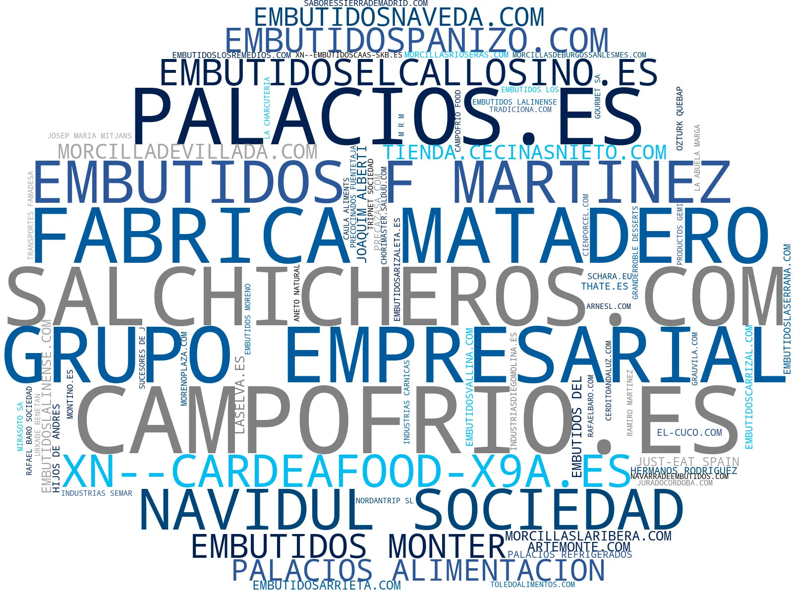 top competidores del nicho chorizo, embutidos cocidos, fuet