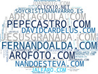 nube de conceptos fotografía corporativa, fotografía de interiorismo, fotografía gastronómica