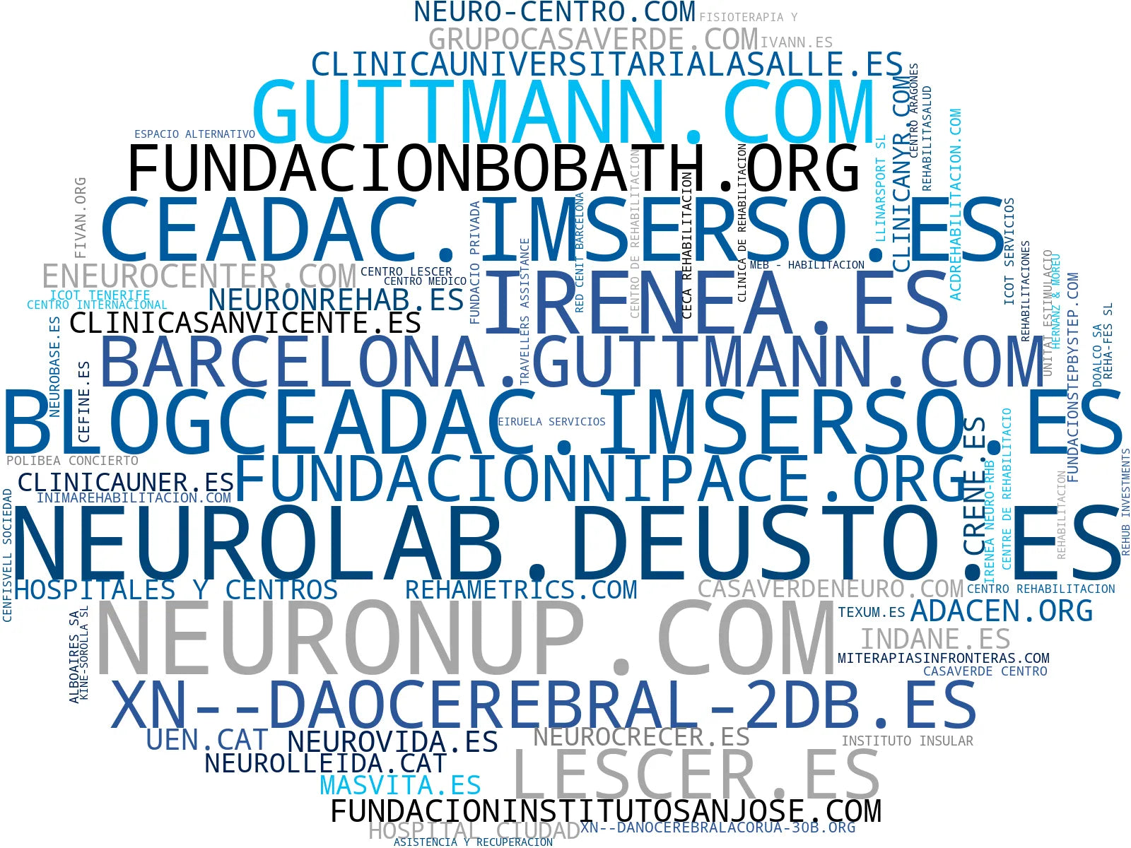 nube de conceptos fisioterapia neurológica, terapia Vojta, rehabilitación post ictus