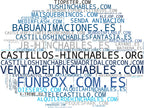 wordcloud de mercado atracciones mecánicas, inflables para eventos, hinchables acuáticos