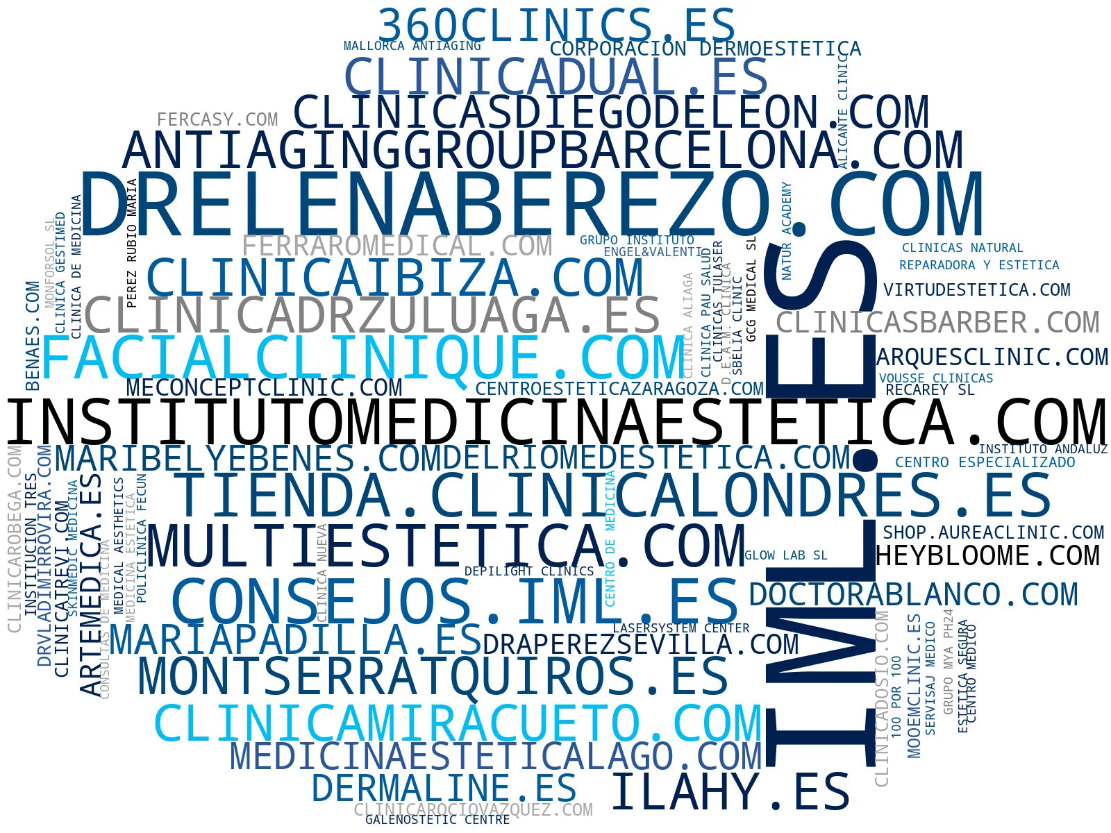 empresas mas grandes del nicho medicina estética, nutrición estética, cirugía estética