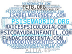 nube de conceptos neuropsicología infantil, terapia cognitivo conductual, psicología adolescente